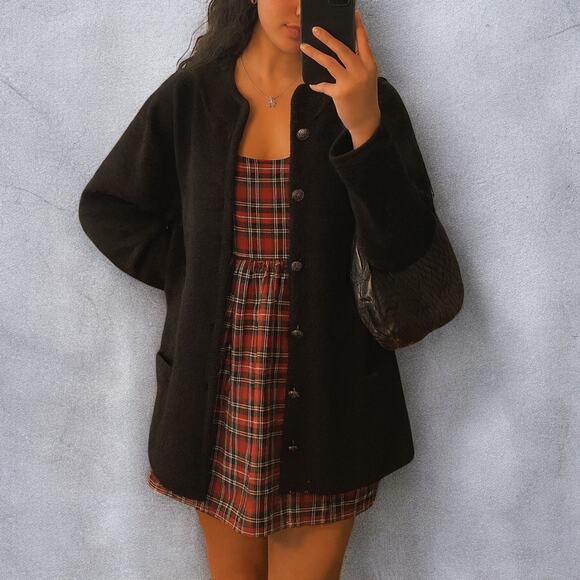 Vintage 80s/90s Talbots 100% Wool Austrian Button Cardigan Jacket XL - Picture 1 of 9